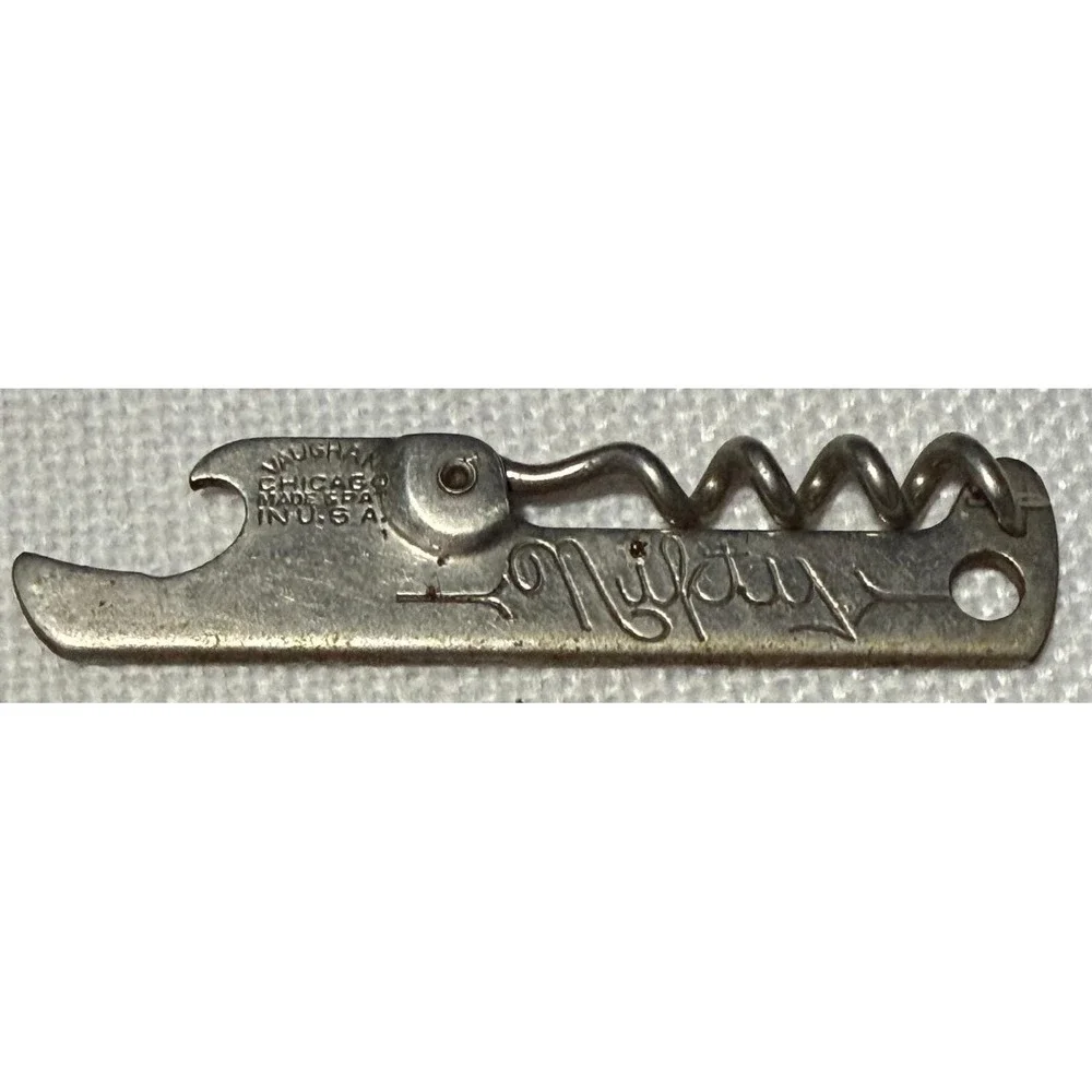 Vintage Vaughan Chicago Nifty Bottle Opener Corkscrew Multi Tool Made in USA